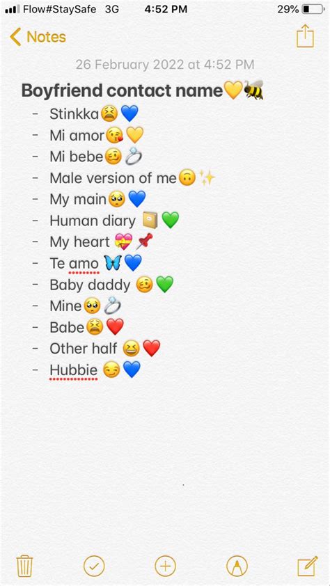 boyfriend contact names tumblr|boyfriend contact names with emojis.